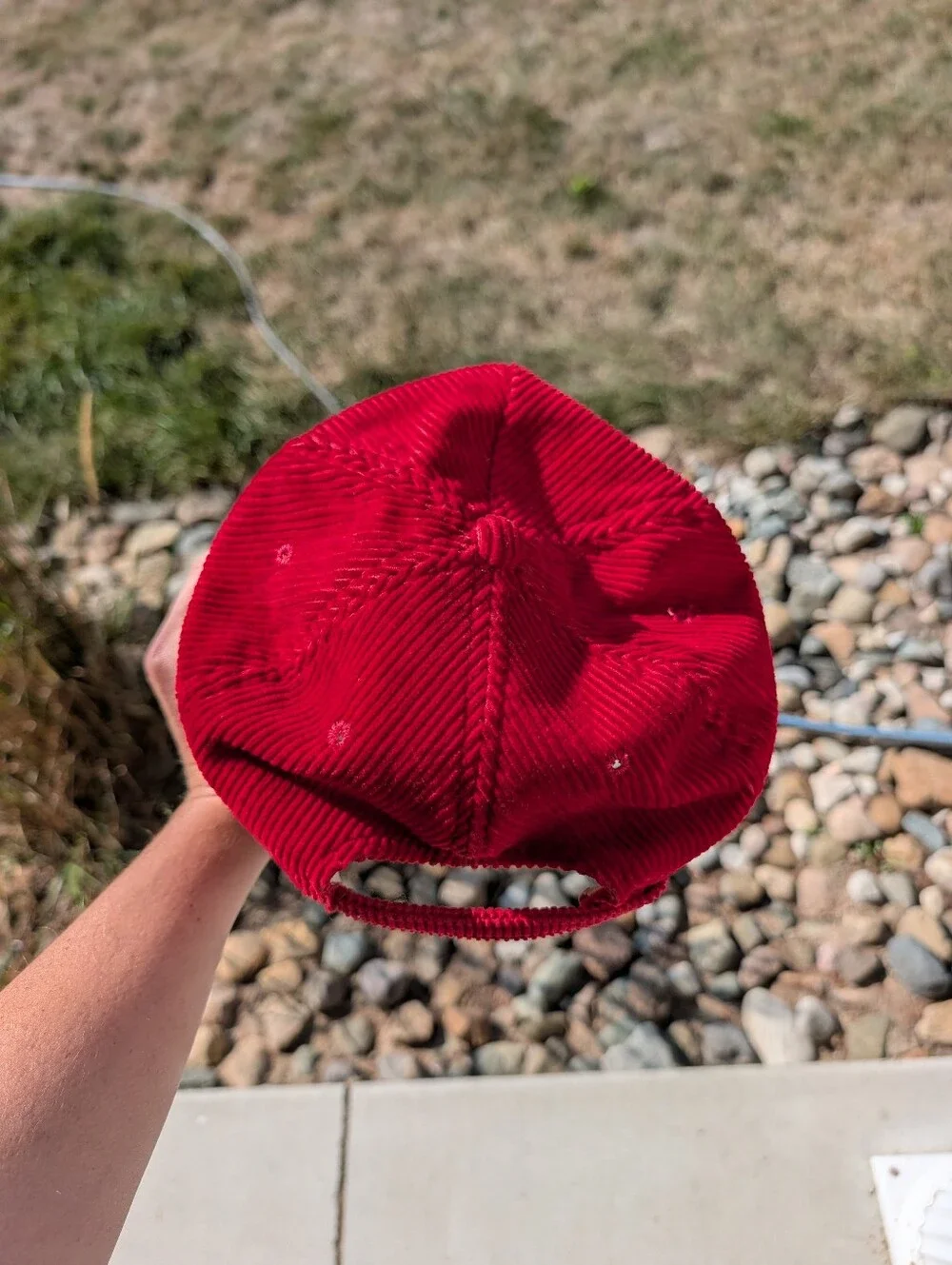 Rare Vintage Philadelphia Sixers Red White Corduroy Hat Retro NBA Snapback Vtg